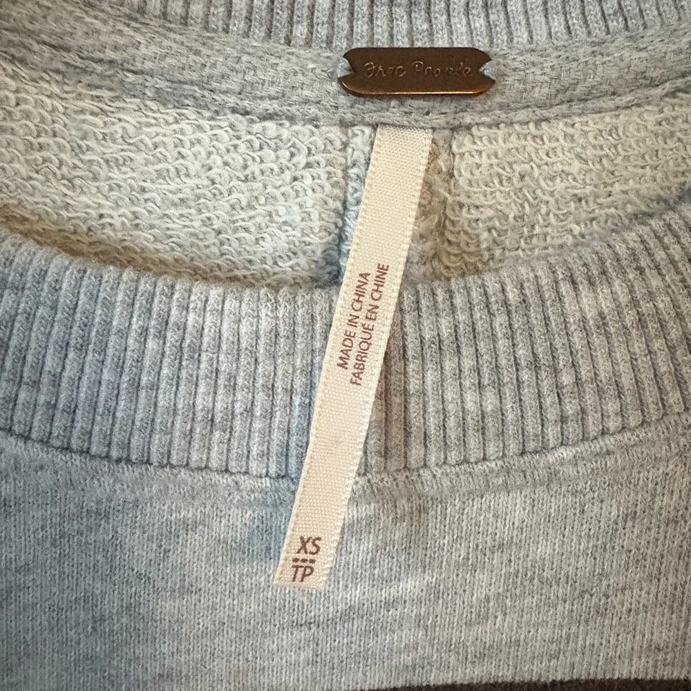 RARE Free People Sweatshirt Dress with Striped Accent - EUC - Picture 5 of 9